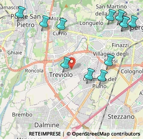 Mappa Uffici: Via delle Betulle, 24048 Treviolo BG, Italia (2.5675)