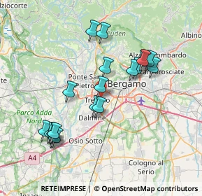 Mappa Uffici: Via delle Betulle, 24048 Treviolo BG, Italia (7.25474)