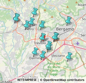 Mappa Via delle Betulle, 24048 Treviolo BG, Italia (3.45933)