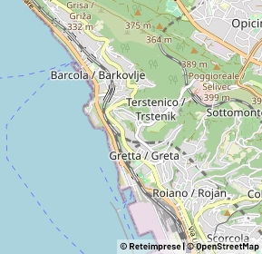 Mappa 34136 Trieste TS, Italia (1.3965)