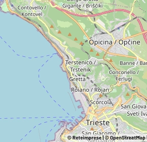 Mappa 34136 Trieste TS, Italia (2.2165)