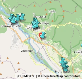 Mappa Via Federico Peretti n.55 GRIGNASCO exit A26 Romagnano Sesia, 28075 Ghemme NO, Italia (2.53)