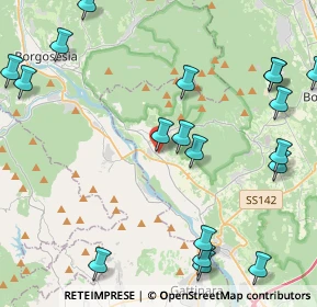 Mappa Via Federico Peretti n.55 GRIGNASCO exit A26 Romagnano Sesia, 28075 Grignasco NO, Italia (5.732)
