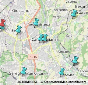 Mappa Via Vittorio Veneto, 20841 Carate Brianza MB, Italia (2.65636)