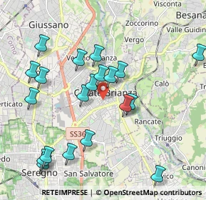 Mappa Via Vittorio Veneto, 20841 Carate Brianza MB, Italia (2.103)