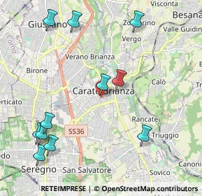 Mappa Via Vittorio Veneto, 20841 Carate Brianza MB, Italia (2.46727)