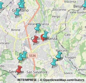 Mappa Via Vittorio Veneto, 20841 Carate Brianza MB, Italia (2.70643)