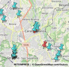 Mappa Via Vittorio Veneto, 20841 Carate Brianza MB, Italia (2.8255)