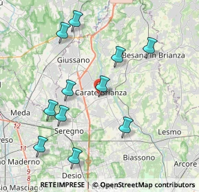 Mappa Via Vittorio Veneto, 20841 Carate Brianza MB, Italia (4.15727)