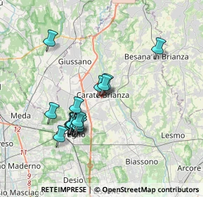 Mappa Via Vittorio Veneto, 20841 Carate Brianza MB, Italia (3.34211)