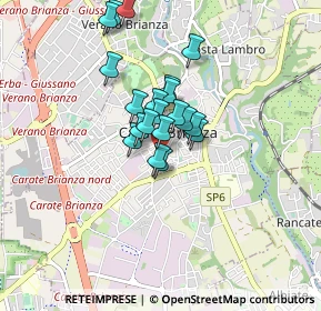 Mappa Via Vittorio Veneto, 20841 Carate Brianza MB, Italia (0.605)