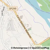 Mapa Serravalle Sesia