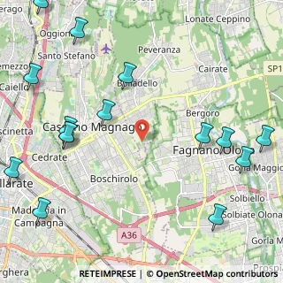 Mappa Via della Mezzanella, 21050 Cairate VA, Italia (2.99533)