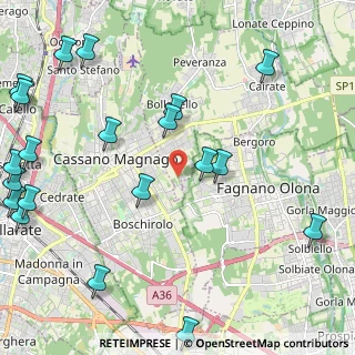 Mappa Via della Mezzanella, 21054 Fagnano Olona VA, Italia (3.043)