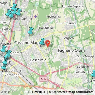 Mappa Via della Mezzanella, 21054 Fagnano Olona VA, Italia (3.79308)