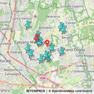 Mappa Via della Mezzanella, 21054 Fagnano Olona VA, Italia (1.445)