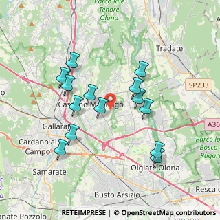 Mappa Via della Mezzanella, 21050 Cairate VA, Italia (3.48071)