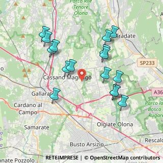 Mappa Via della Mezzanella, 21050 Cairate VA, Italia (3.80313)