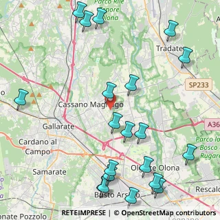 Mappa Via della Mezzanella, 21050 Cairate VA, Italia (5.6125)