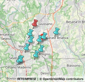 Mappa 20833 Seregno MB, Italia (3.07)