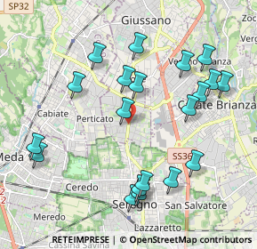 Mappa Via 4 Novembre, 20833 Seregno MB, Italia (2.1215)