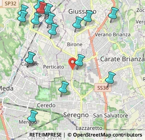 Mappa Via 4 Novembre, 20833 Seregno MB, Italia (2.65)