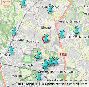 Mappa Via 4 Novembre, 20833 Seregno MB, Italia (2.31286)