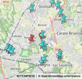 Mappa Via 4 Novembre, 20833 Seregno MB, Italia (2.45722)