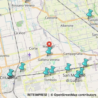 Mappa Via Parini, 35015 Galliera Veneta PD, Italia (3.29167)