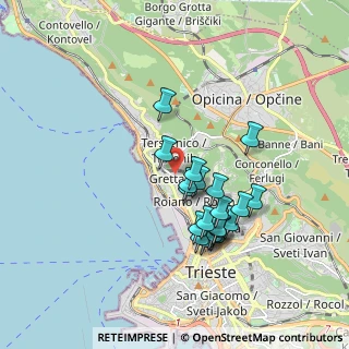 Mappa Via dei Carmelitani, 34136 Trieste TS, Italia (1.557)