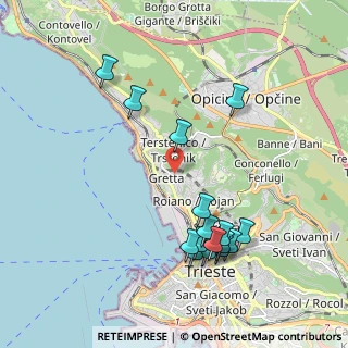 Mappa Via dei Carmelitani, 34136 Trieste TS, Italia (2.12438)