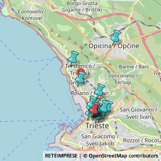 Mappa Via dei Carmelitani, 34136 Trieste TS, Italia (1.94944)