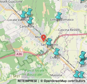 Mappa Piazza Luigi Einaudi, 22076 Mozzate CO, Italia (3.25357)