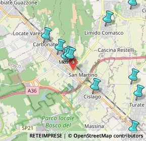 Mappa Piazza Luigi Einaudi, 22076 Mozzate CO, Italia (2.30818)