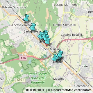 Mappa Piazza Luigi Einaudi, 22076 Mozzate CO, Italia (1.345)