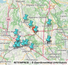 Mappa Piazza Luigi Einaudi, 22076 Mozzate CO, Italia (7.73571)
