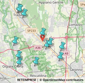 Mappa Piazza Luigi Einaudi, 22076 Mozzate CO, Italia (4.44833)