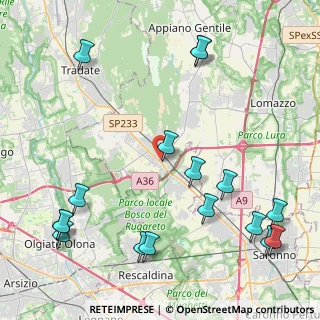 Mappa Piazza Luigi Einaudi, 22076 Mozzate CO, Italia (5.56765)