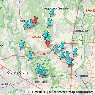 Mappa Piazza Luigi Einaudi, 22076 Mozzate CO, Italia (3.9605)
