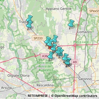 Mappa Piazza Luigi Einaudi, 22076 Mozzate CO, Italia (2.77615)