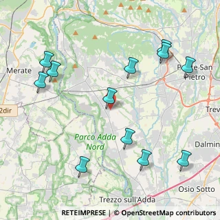 Mappa 24030 Medolago BG, Italia (4.88667)