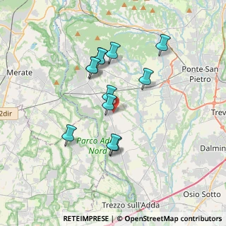 Mappa 24030 Medolago BG, Italia (3.11667)