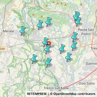 Mappa 24030 Medolago BG, Italia (4.04429)