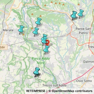 Mappa 24030 Medolago BG, Italia (4.54333)