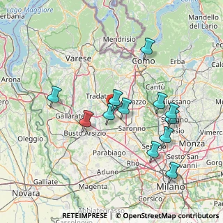 Mappa Via Alessandro Volta, 22076 Mozzate CO, Italia (14.57667)