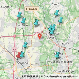 Mappa Via Vittorio Veneto, 20020 Misinto MB, Italia (4.56786)