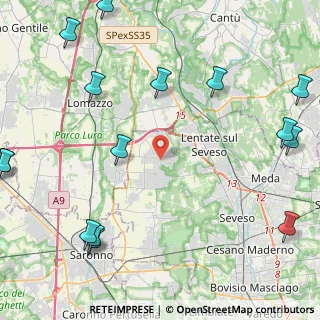Mappa Via Vittorio Veneto, 20020 Misinto MB, Italia (6.40733)