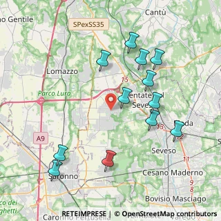 Mappa Via Vittorio Veneto, 20020 Misinto MB, Italia (4.15667)