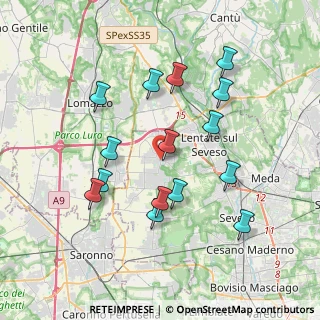Mappa Via Vittorio Veneto, 20020 Misinto MB, Italia (3.64067)