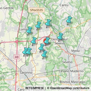 Mappa Via Vittorio Veneto, 20020 Misinto MB, Italia (3.10182)